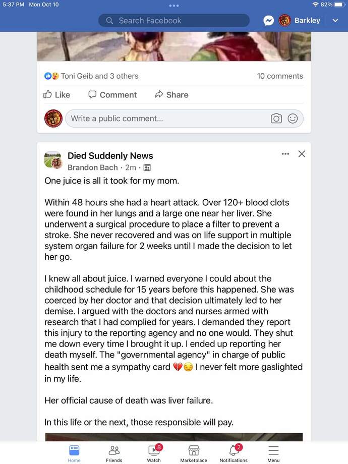How can you keep ignoring the truth about the covid shot where people are developing heart problems or dying?