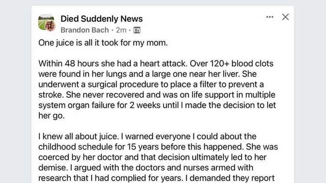 How can you keep ignoring the truth about the covid shot where people are developing heart problems or dying?