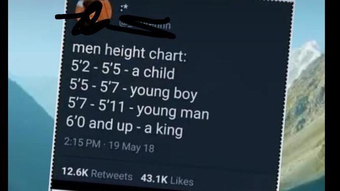 Is this true about mens height?