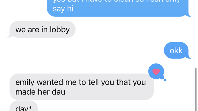 He has a girlfriend?