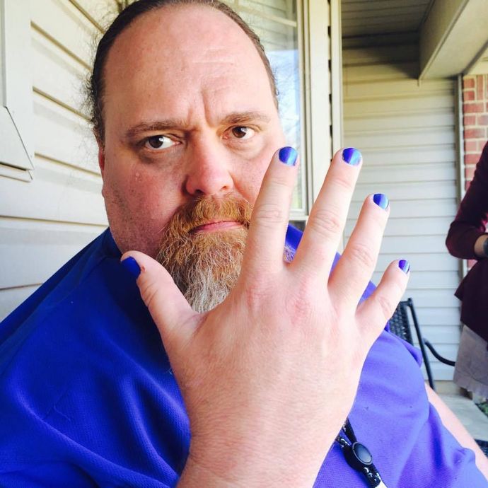 Men with daughters, did you ever let your daughters paint your finger nails?