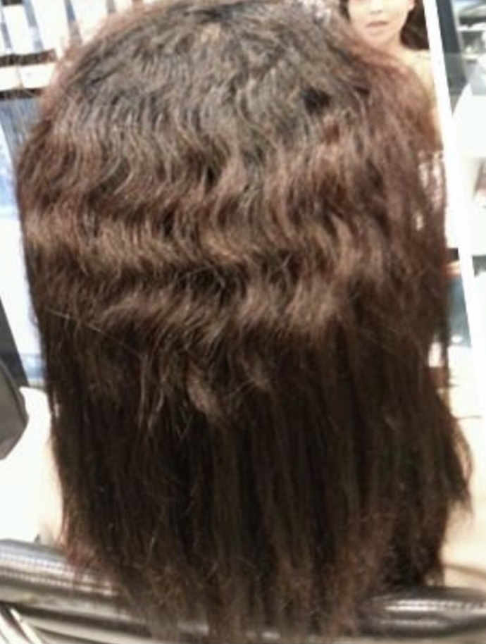 Any tips before straightening hair chemically?