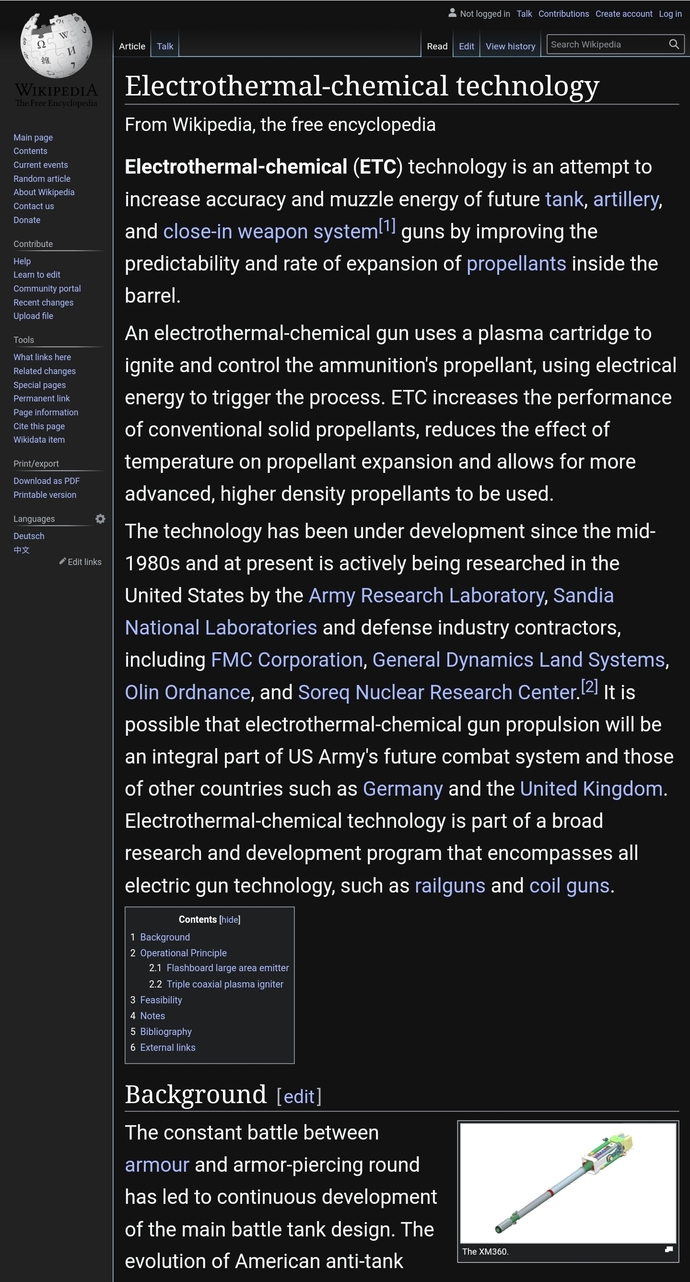 Do you think electrothermal guns will soon be common?