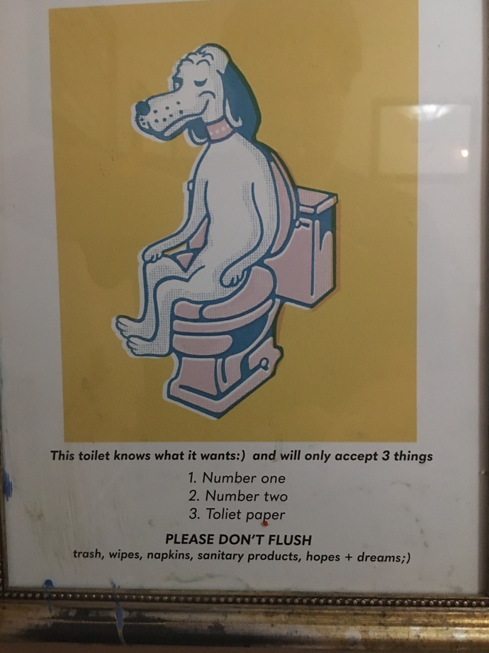 Do you agree with this picture I found in a restaurant restroom?