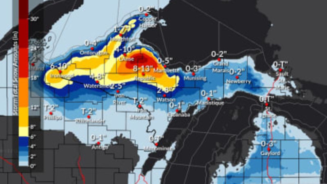 Who else is getting a dumping of snow tonight?