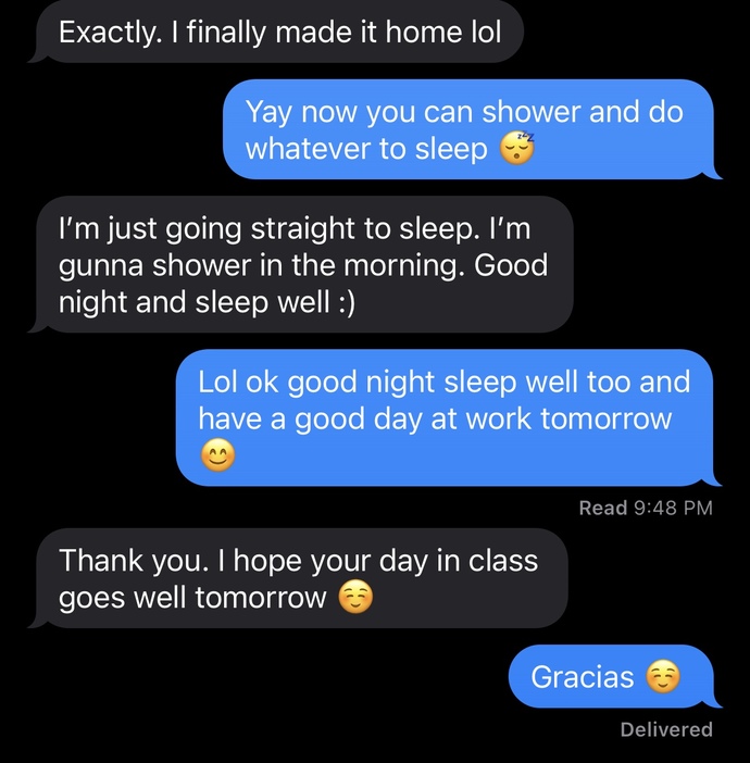 Do these texts make it sound like he likes me more than a friend?