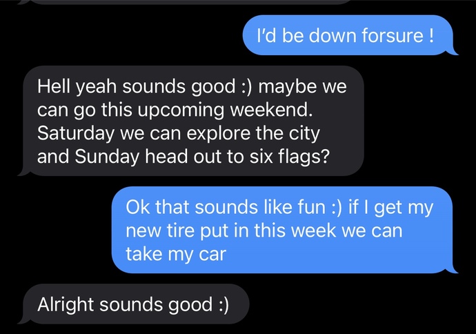 Do these texts make it sound like he likes me more than a friend?