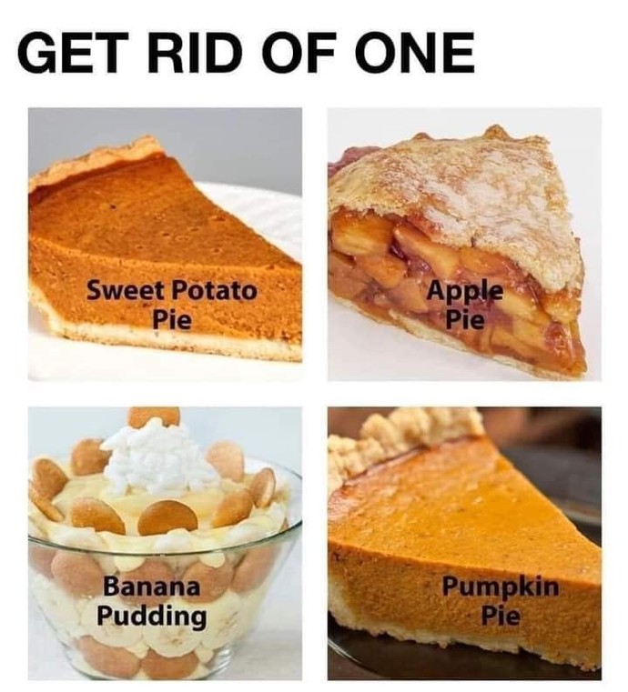 Ones gotta go ! Which of these desserts is your least favorite?