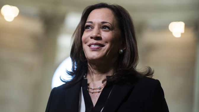 What's the first thing that comes to your mind when you think of Kamala Harris?
