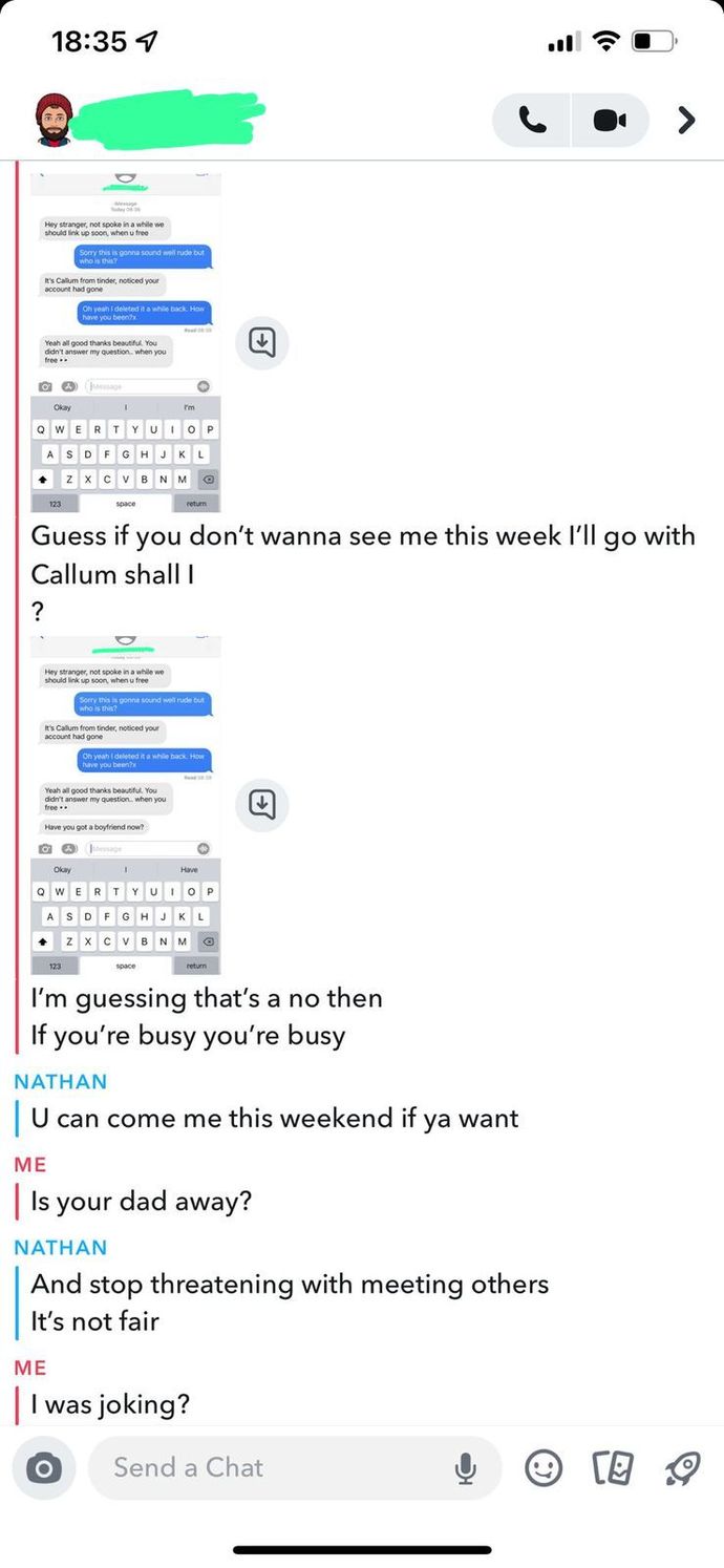 He seemed pissed off that I said another guy wanted to see me? But we’re not in a relationship?