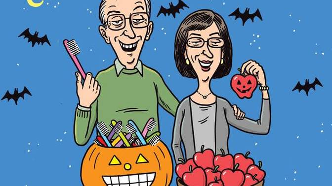 Does passing out candy on Halloween make a good date night?