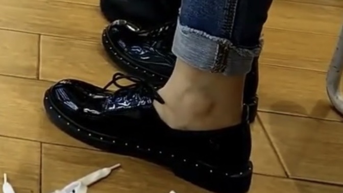 Girls, do you usually take your socks off when trying on closed toe shoes that doesn’t look good with socks?