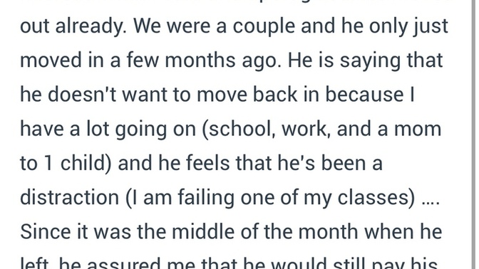 Do men want to be talked to after a separation?
