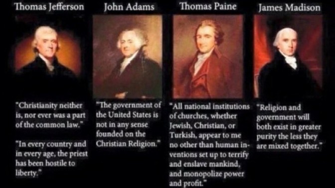 Have you ever wondered what the founders of the USA thought about mixing religion & politics?