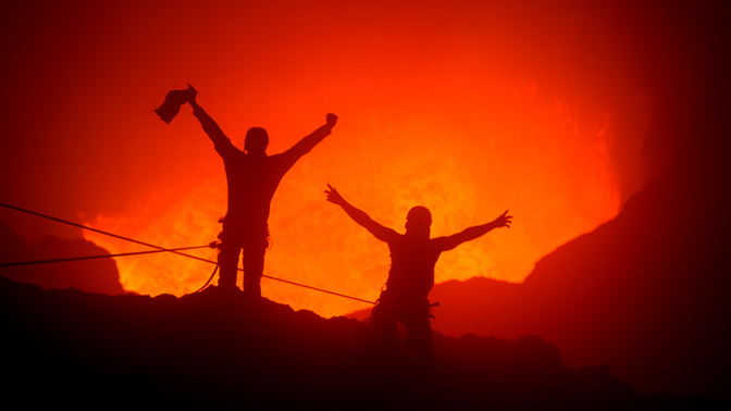 Thoughts on these photographs of Volcanologists/Volcano Expeditions?