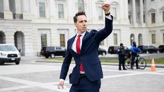 Republican Josh Hawley salutes violent mob