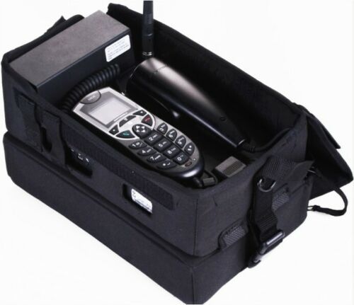 Later, more advanced analog "bag phone"