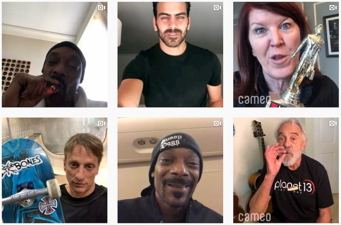 Would you pay for a personalized video by a celeb on Cameo?