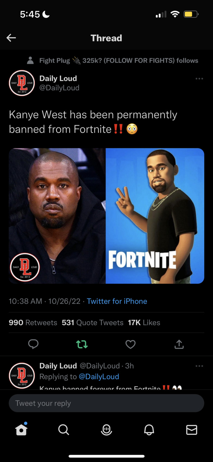 Ya’ll ever have a bad month like Kanye?