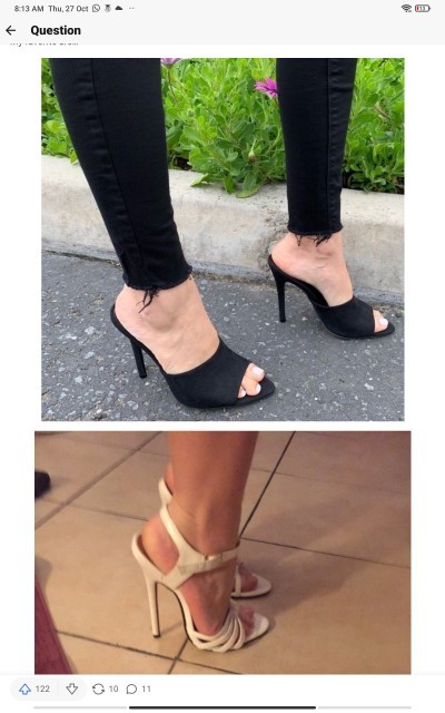 Related What are your favorite high heels to wear? Which style and heel length? Do you have a top 3?