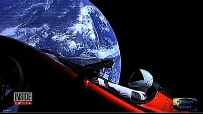 Is there anyone in the world who believed for a second that this car was in space for real?