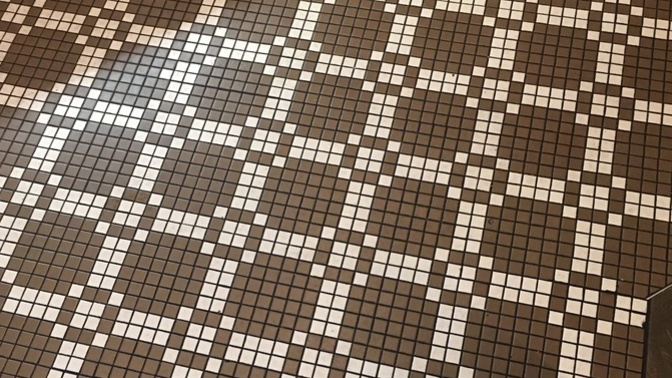 Have you ever been at a business or residence and the pattern on the walls or floors are tripping you out?