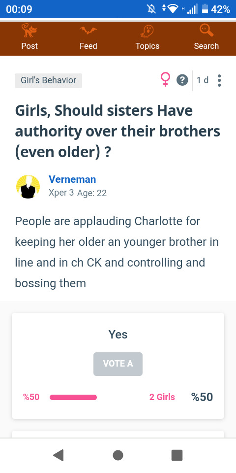 Continuing our discussion on whether sisters should have authority over brothers even older, what are your thoughts on the Subject?