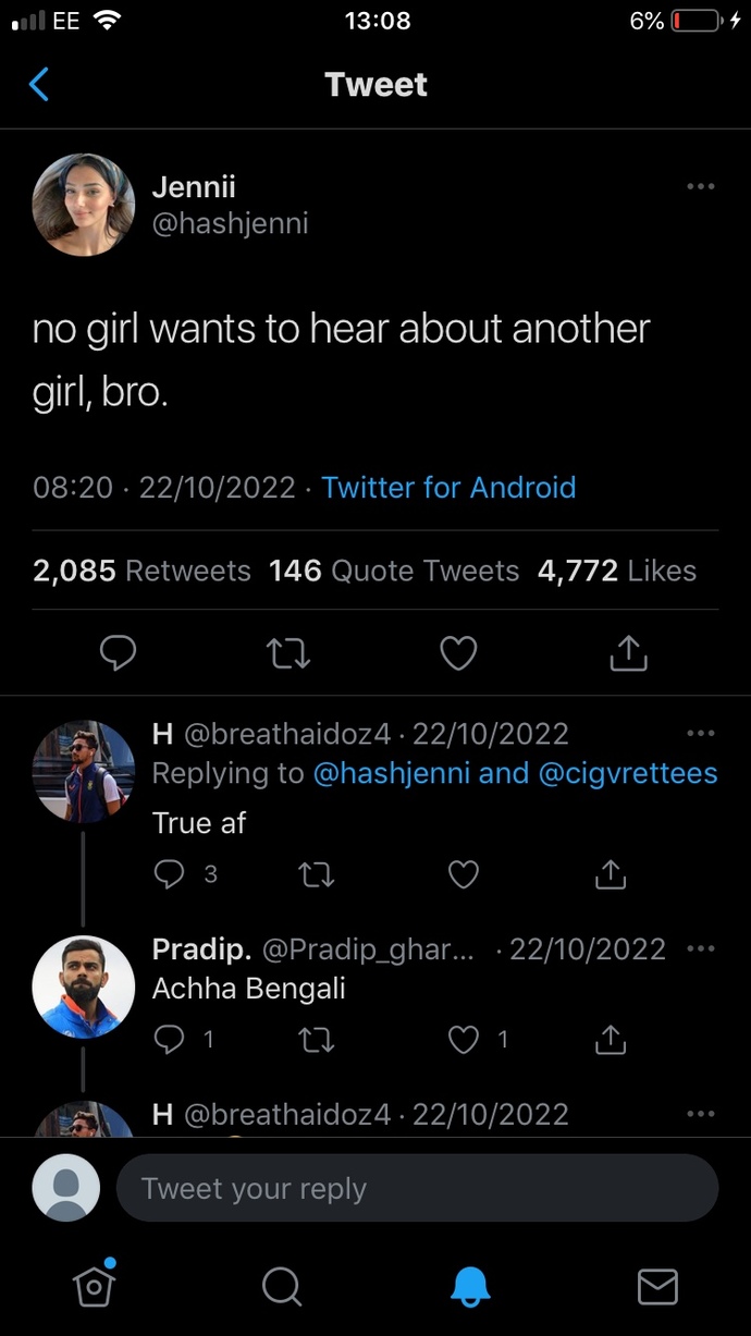 No girl wants to hear a guy even if they’re friends talk about another women?