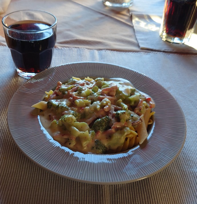Ham and broccoli in cream cheese, milk sauce with pasta? Yay or Nay?