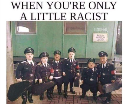 Is it possible for someone to be half-racist?