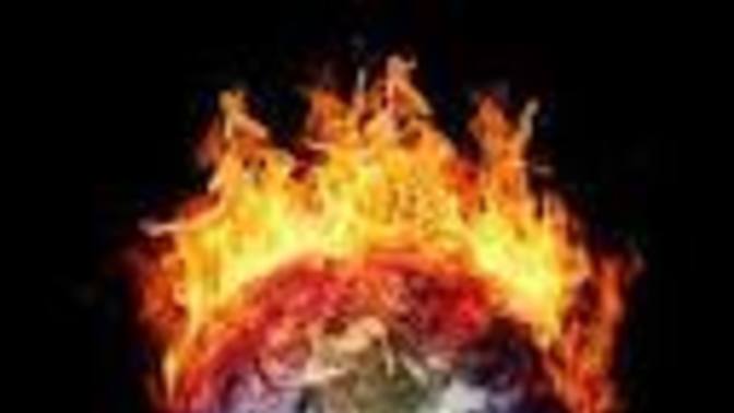 The bible says in the end times 1/3 of earth will be on fire , is that now?