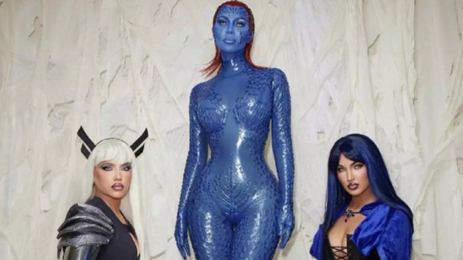 What do you think of Kim Kardashian's Marvel Halloween outfit?