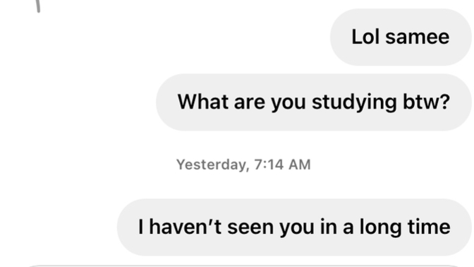Was this message okay or is it weird?