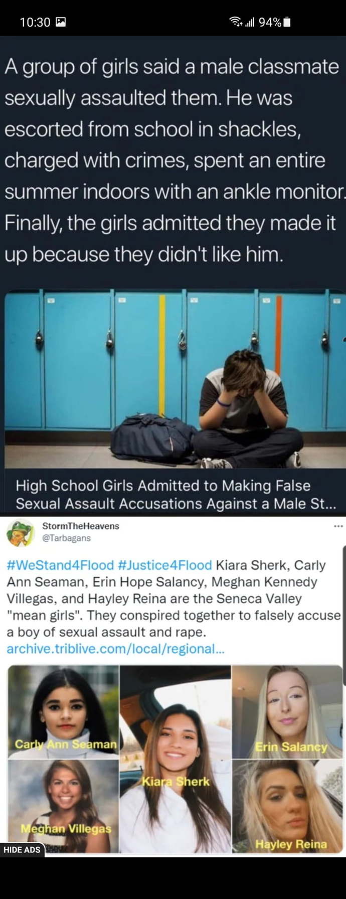 Should false rape allegations be taken as seriously as actual rape charges and if so then for how long should a girl be in jail for?