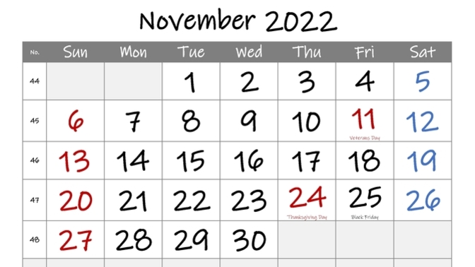 What is your favorite thing about the month of November?