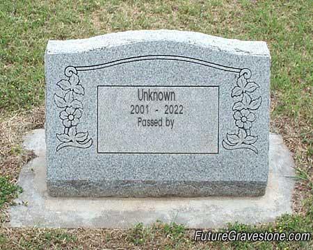 What is written on your future tombstone?