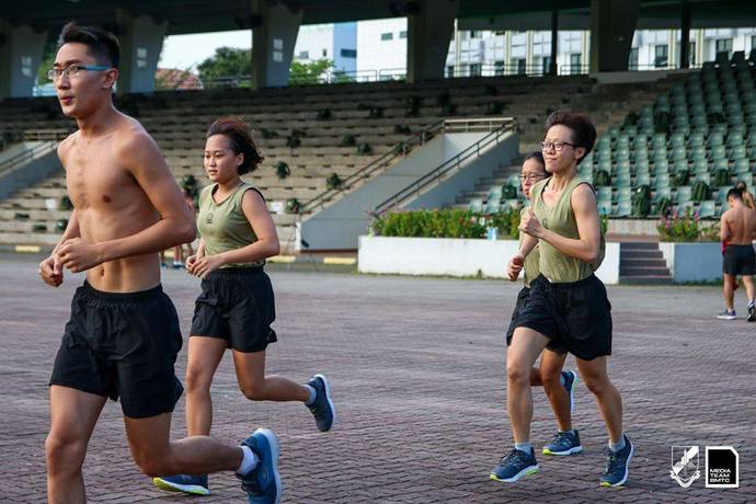In countries with mandatory military training or military service like Singapore is it right that it is normally only mandatory for guys?