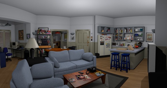 Why do low income tv show characters have the coolest apartments?