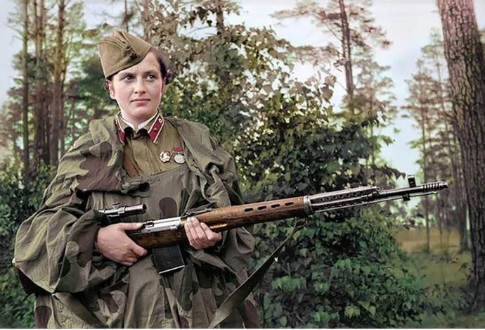 “Lady Death,” Lyudmila Pavlichenko is recognized as the most successful female sniper in history with 309 confirmed kills.