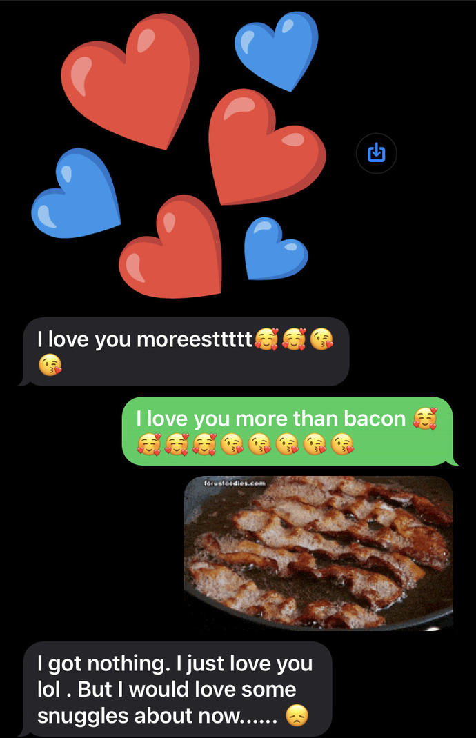 Leaving my boyfriend “speechless” through text?