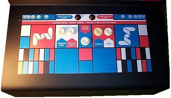 Control panel for Asteroids; it would become an industry standard.