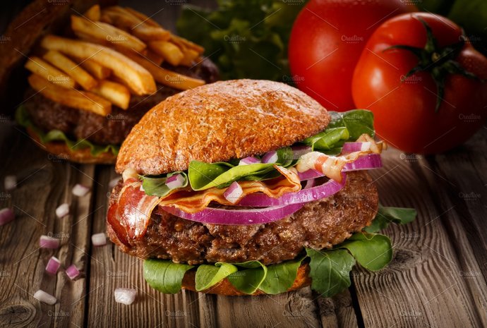 "Wow... this Lion burger is so good and lean!"
