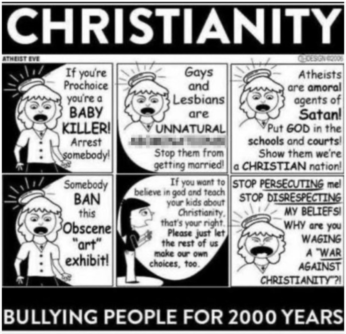 When you hear the word christian what is the first thing that comes to your mind?