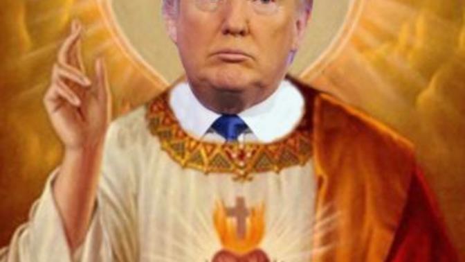 Christians , do you find cartoons comparing Trump with your faith offensive or funny?