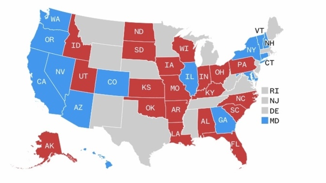 How many total US Senate seats will the REPUBLICANS have after the 2022 mid-term election results are completely in?