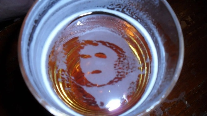 A gentleman in Liverpool saw John Lennon in his beer. Is this a sign?