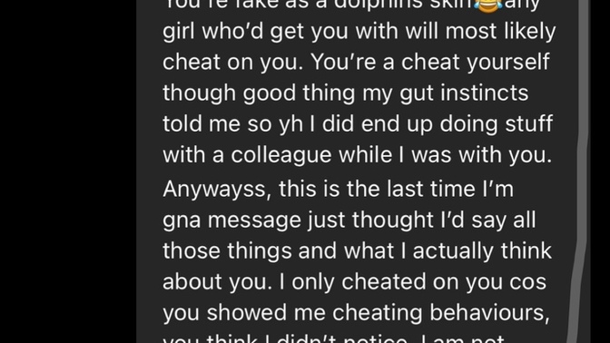 Sent this text to my ex, idky…would you say that message was hurtful?