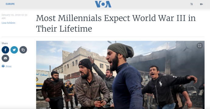 If World War III was announced how would you react?