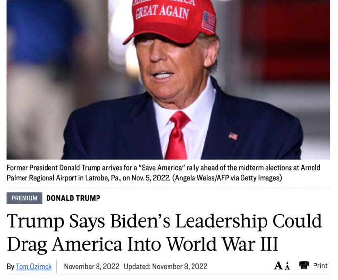 If World War III was announced how would you react?