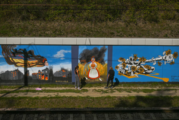 What do you think about these 2022 Ukranian War/Political art displays?